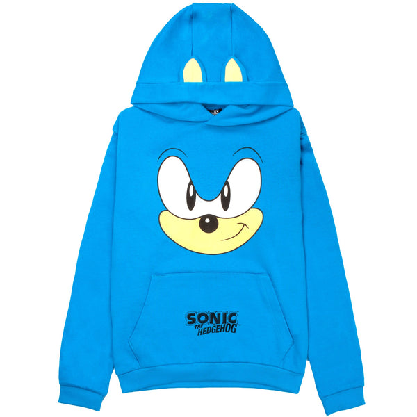 SONIC THE HEDGEHOG Boys' Hoodie - 100% Cotton Hooded Sweatshirt