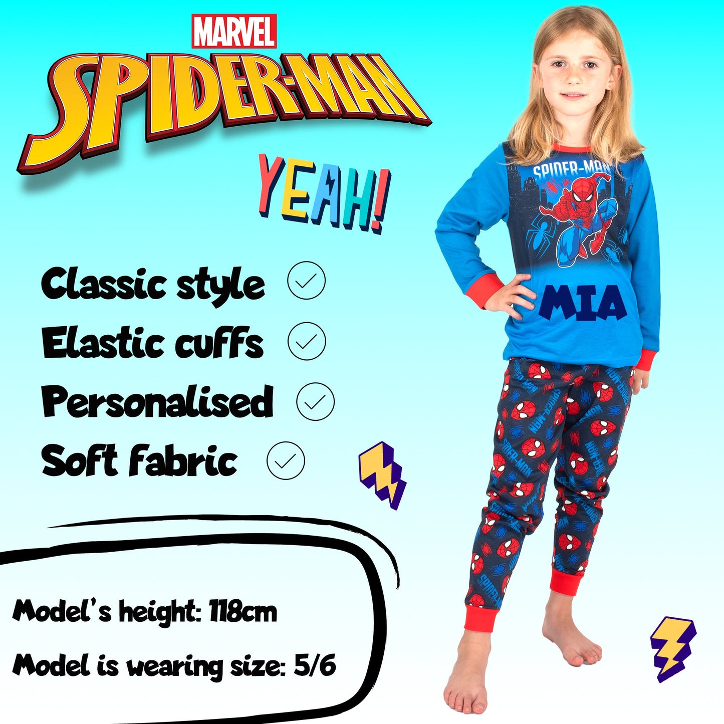 Marvel Spider-Man Christmas Pyjama-bleu