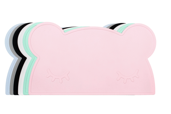Set de Table en Silicone Ours Minty Green