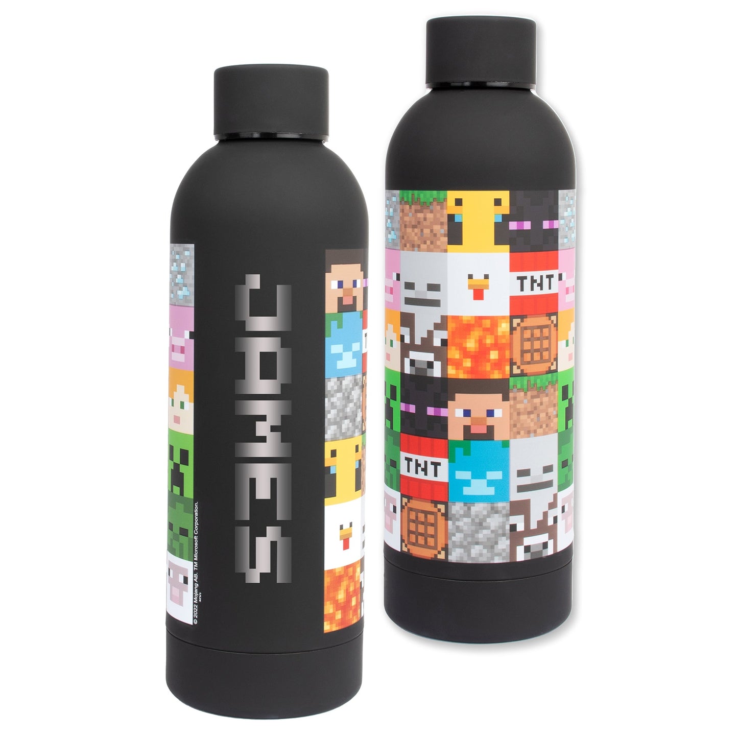 Gourde en acier inoxydable – Minecraft acier inoxydable Bottle – noir