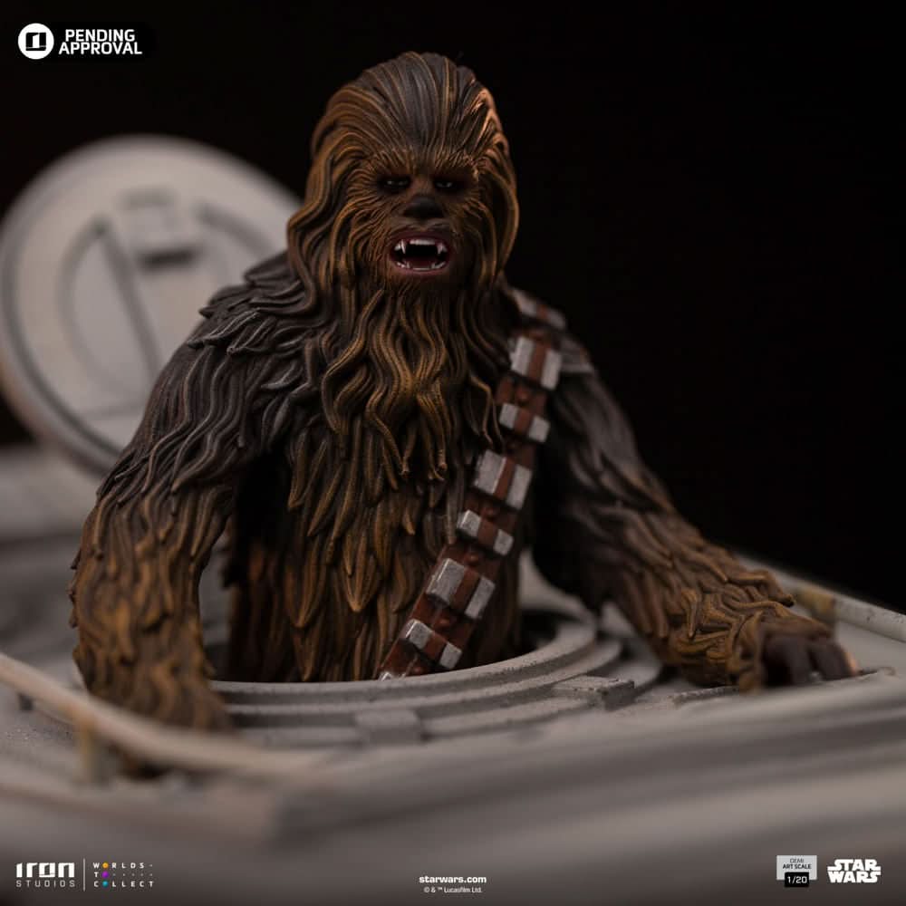 Statue AT-ST and Chewbacca - Star Wars - Demi Art Scale 1/20