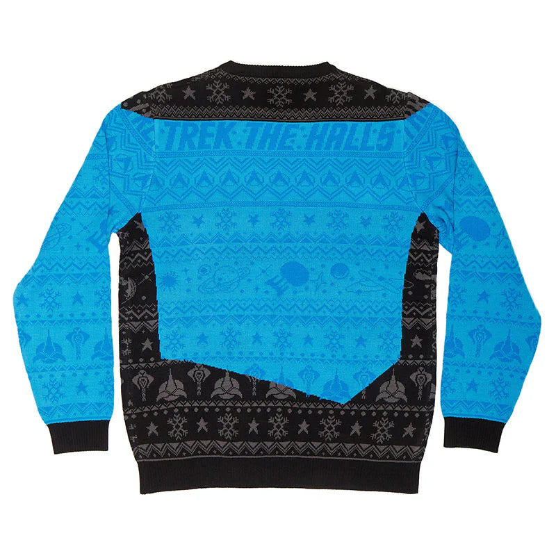 Maglione natalizio blu di Star Trek 