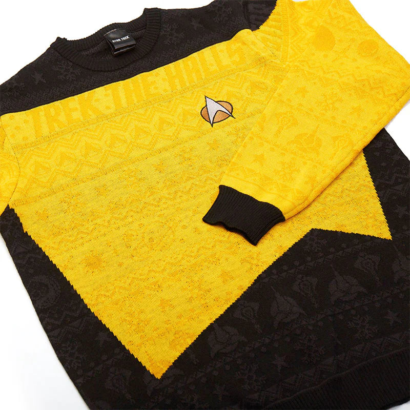 Pull de Noël Star Trek Jaune