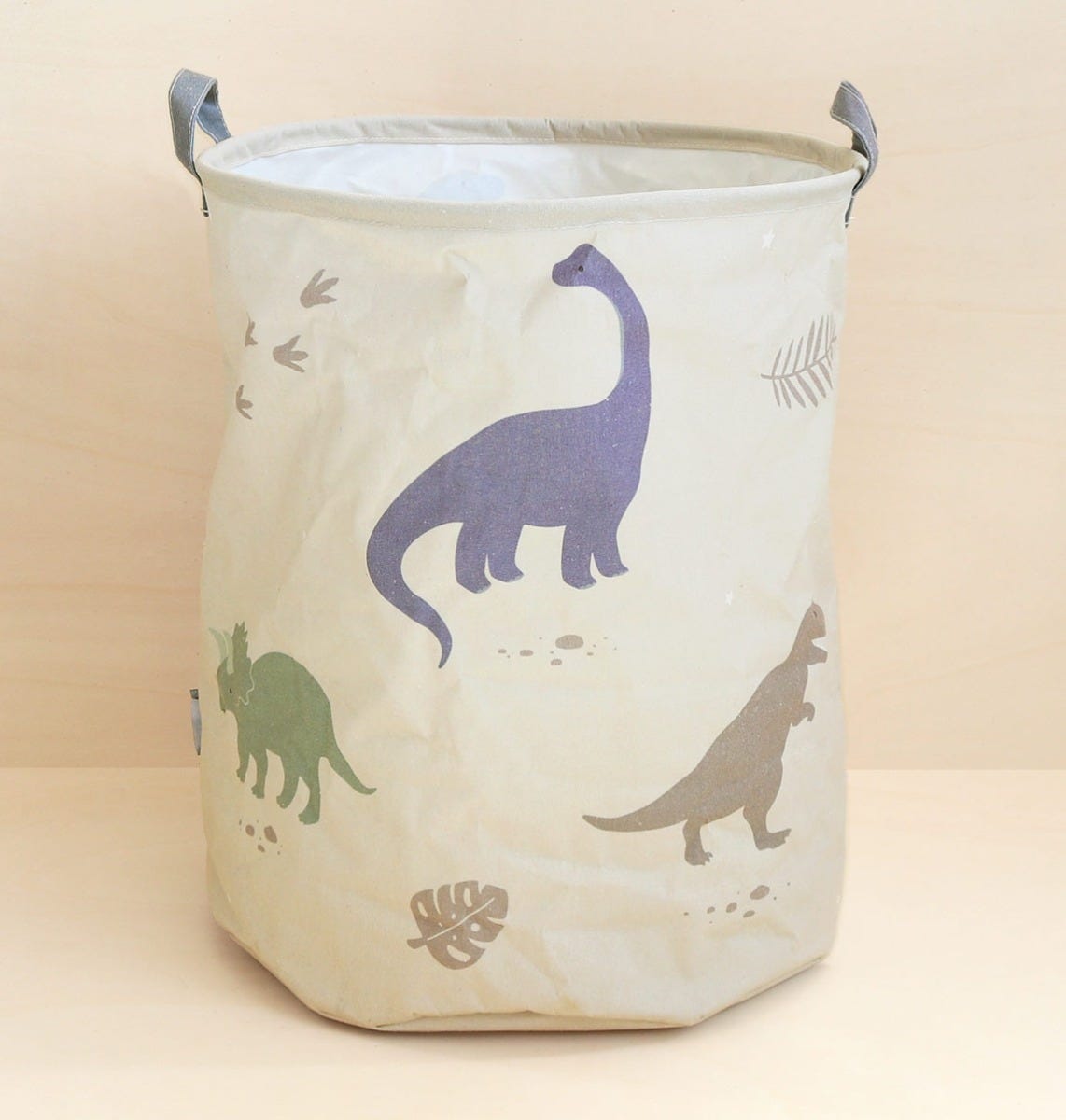Panier de rangement - Dinosaures – vue 2 – A Little Lovely Company