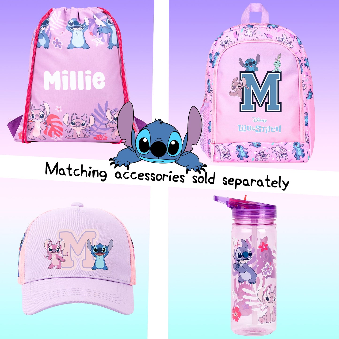 Disney Stitch and Lilo Sac à dos with Letter