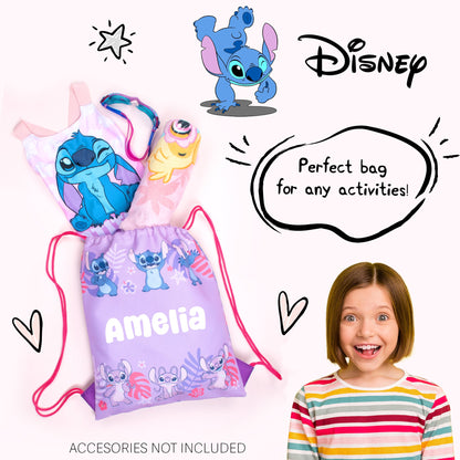 Official Disney Stitch & Angel Sac à cordon | enfant PE Sac
