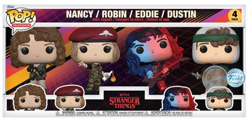 Stranger Things Pop! - Pack de 4 (Edição Especial) - Pré-venda*