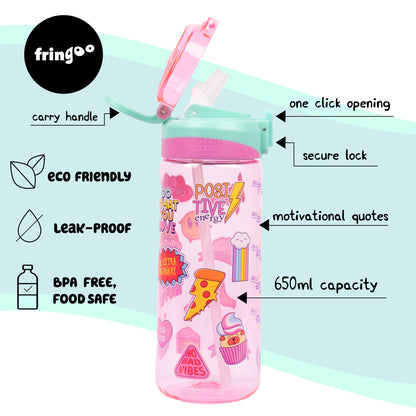 Gourde – Straw Bottle – Girls World