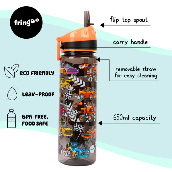 Gourde – Straw Bottle – Race Cars