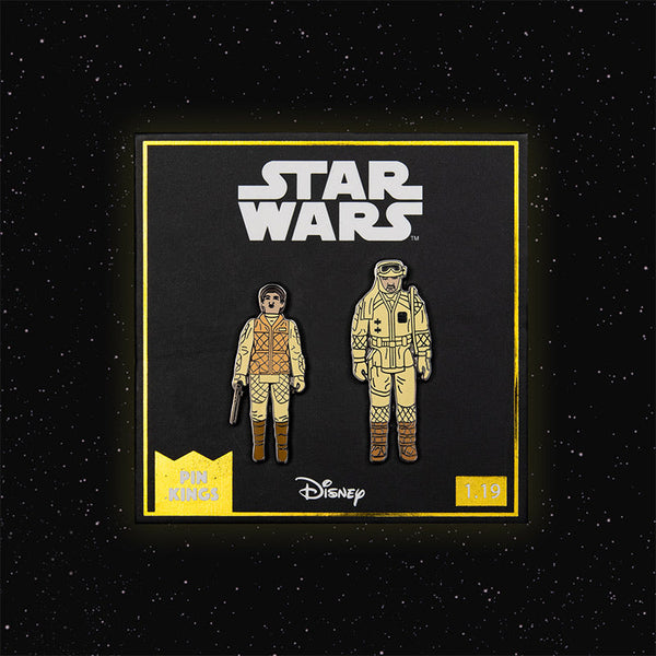 Pin's Star Wars Set 1.19 – Leia (Hoth Outfit) et Rebel Commander