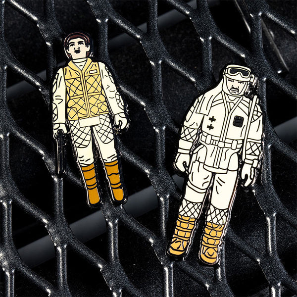 Pin's Star Wars Set 1.19 – Leia (Hoth Outfit) et Rebel Commander