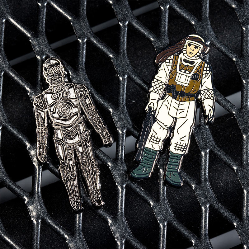 Pin's Star Wars Set 1.22 – C-3PO et Luke Skywalker (tenue de Hoth)