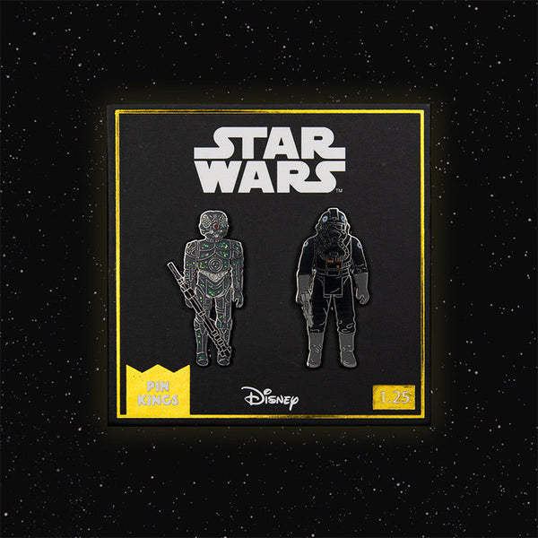 Pin's Star Wars Set 1.25 – 4-LOM et Imperial Tie Fighter Pilot