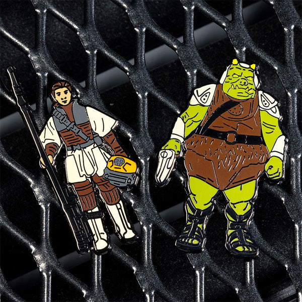 Pin's Star Wars Set 1.27 –  Princesse Leia en Boushh et Garde Gamorréen