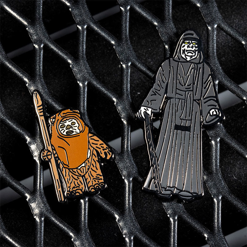 Pin's Star Wars Set 1.36 – Wicket W. Warrick et l’Empereur