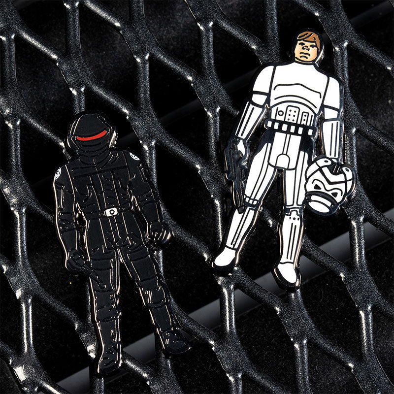 Pin's Star Wars Set 1.44 – Artilleur impérial et Luke Skywalker (tenue de Stormtrooper impérial)