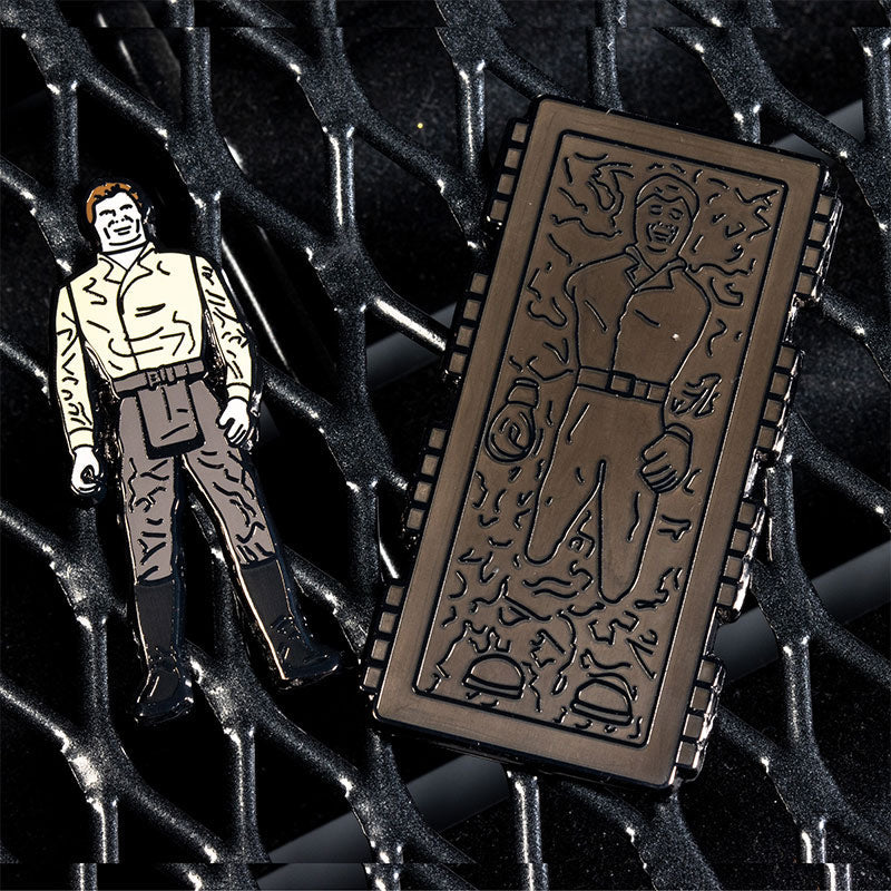 Pin's Star Wars Set 1.45 – Han Solo et Han Solo dans la carbonite