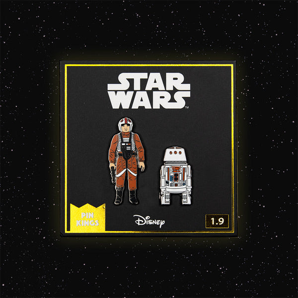 Pin's Star Wars Set 1.9 – Luke Skywalker pilote de X-Wing et R5-D4