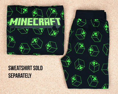 Minecraft Joggers – noir & vert Pattern