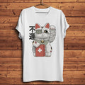 White Unlucky Cat T-shirt