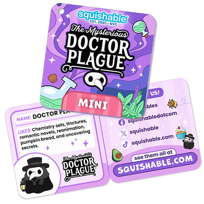 Peluche Mini Squishable – Medico della Peste alla Menta Piperita