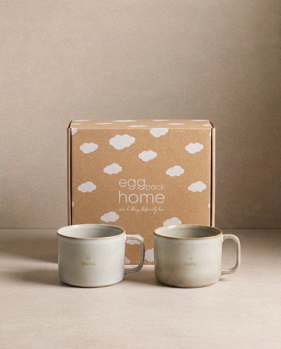 Terra 2 Mugs Set Mama & Papa Collection