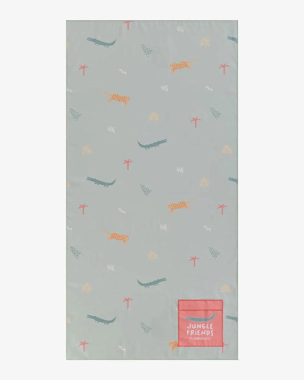 Kids' green beach towel - ALAN