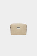 Leon nude Woven Wash Bag