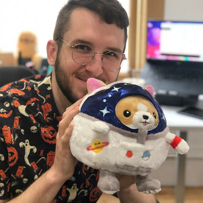 Peluche Undercover Squishable – Corgi Astronaute