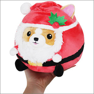 Peluche Undercover Squishable – Corgi en Père Noël