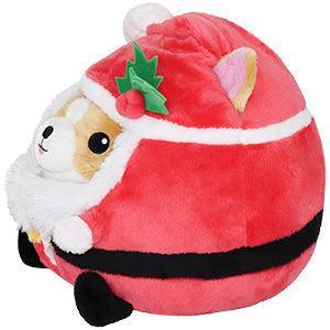 Peluche Undercover Squishable – Corgi en Père Noël