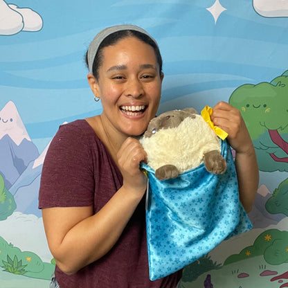 Sac Cadeau Squishable à Cordon – Bleu, Petit Format