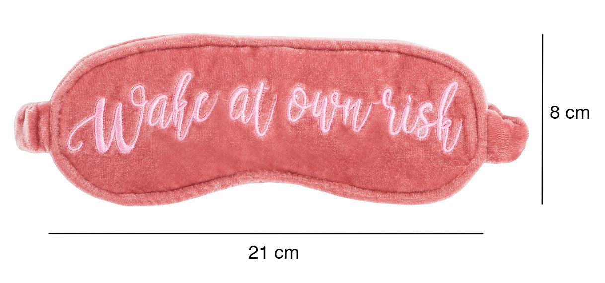 Masque de sommeil – Velvet – Wake At Own Risk