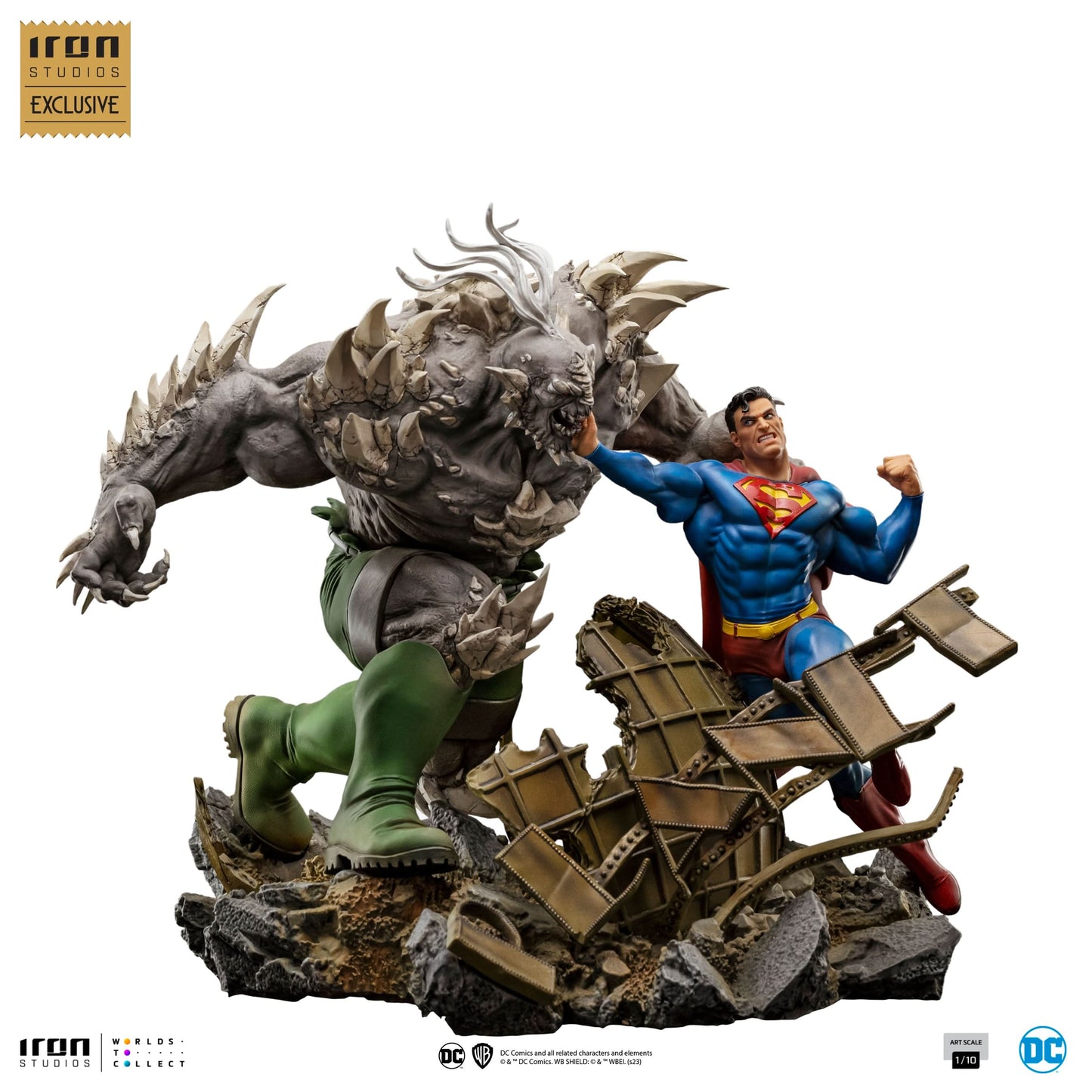 Superman vs. Doomsday Statue - DC Comics - Art Scale 1/10 - Iron Studios