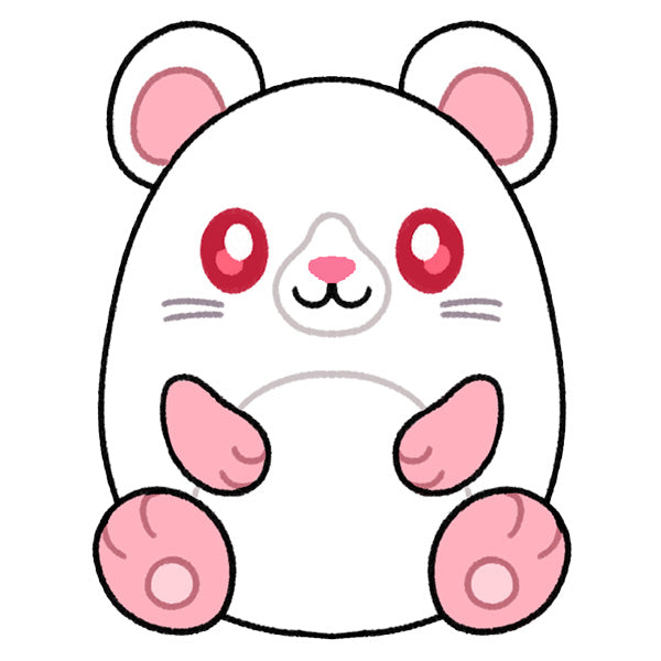 Peluche Mini Squishable – Rat Blanc
