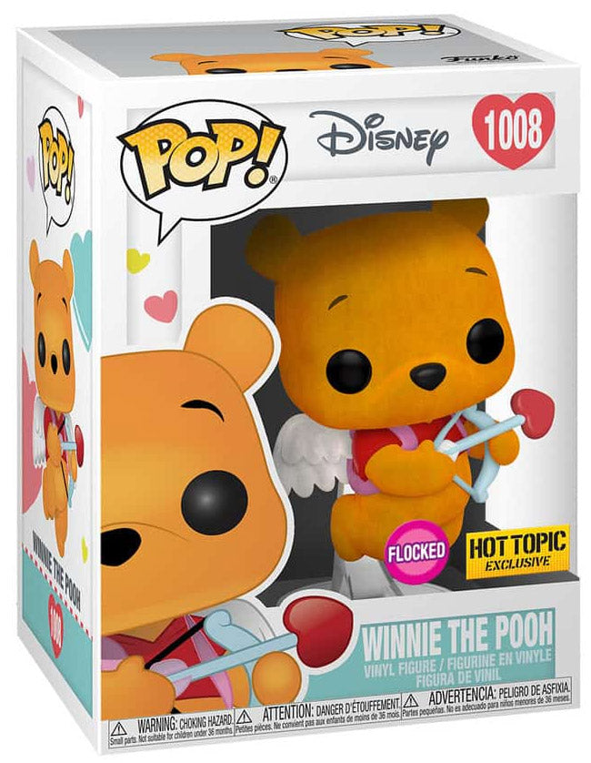 Winnie the Pooh San Valentín (Flocked) - PRE-ORDEN*