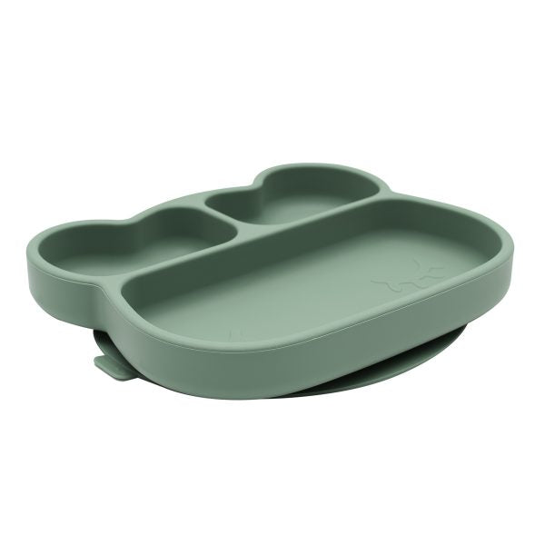 Assiette en Silicone Ours Sauge