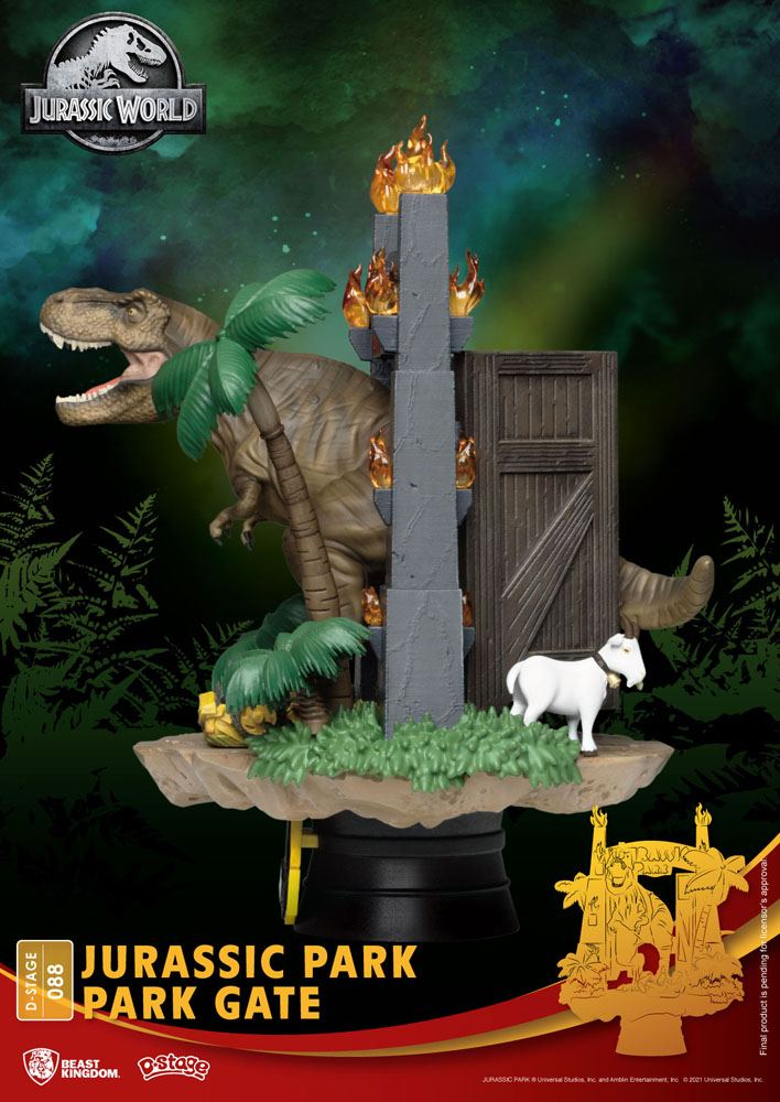 Diorama D-Stage Jurassic Park - Puerta del parque
