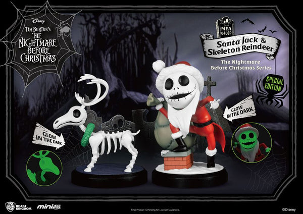 Mini attacco alle uova di Babbo Natale Jack e Renna Scheletro 