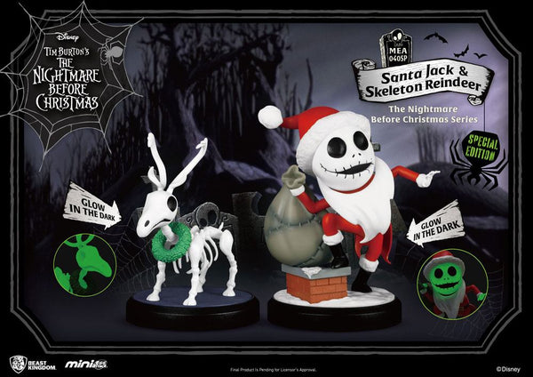 Mini attacco alle uova di Babbo Natale Jack e Renna Scheletro 