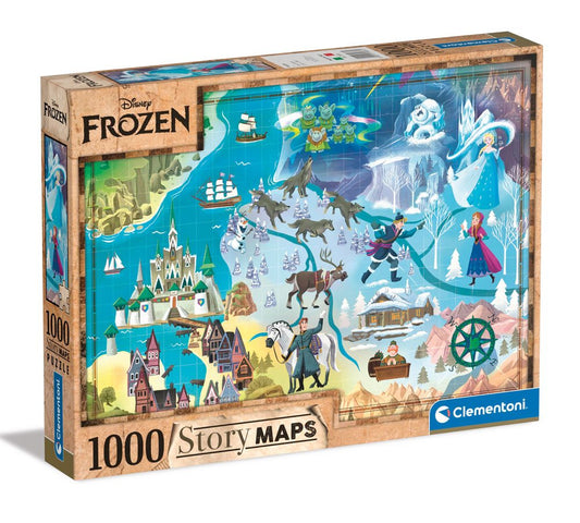 Rompecabezas de mapas de historias de Disney: Frozen 