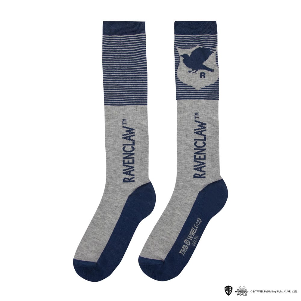 Lot de 3 paires de chaussettes hautes Harry Potter - Serdaigle