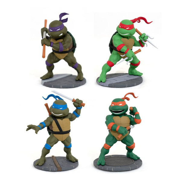 Confezione da 4 statuette Ninja Turtles D-Formz SDCC 2023 Esclusiva 