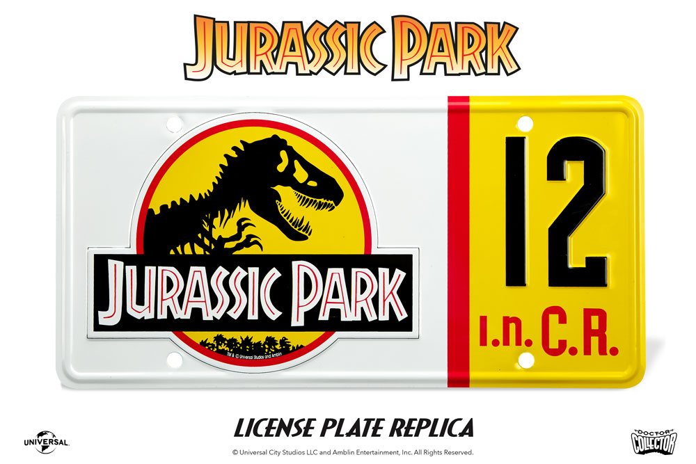 Nummernschild Jurassic Park - Dennis Nedry
