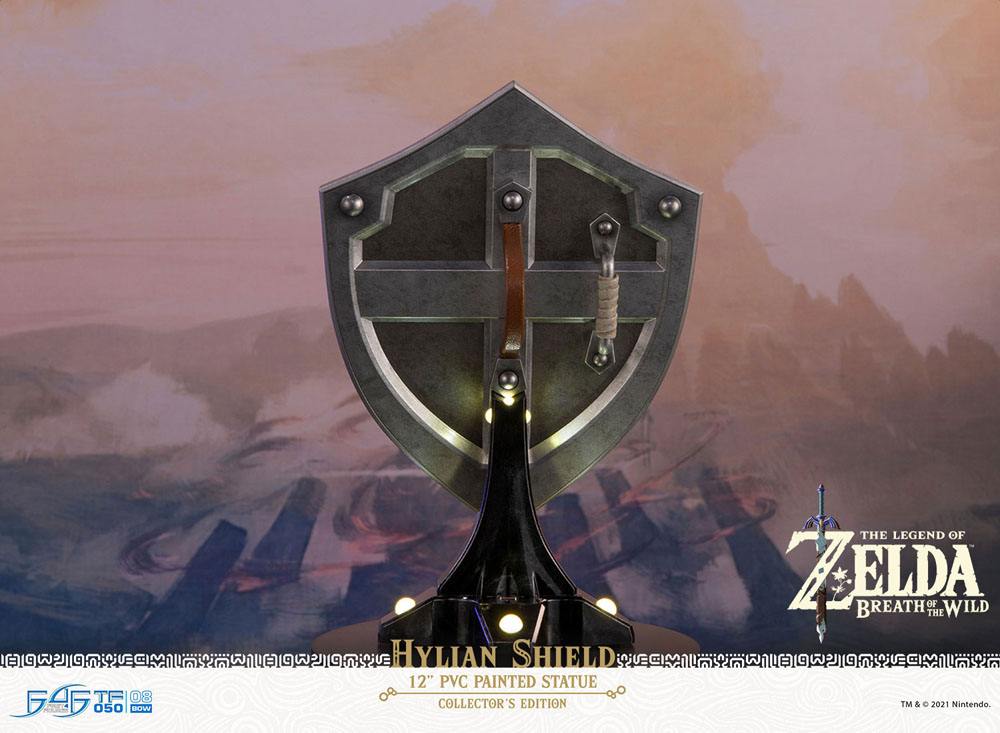 The Legend of Zelda: Breath of the Wild - Estatuilla de edición de coleccionista del escudo Hyliano 