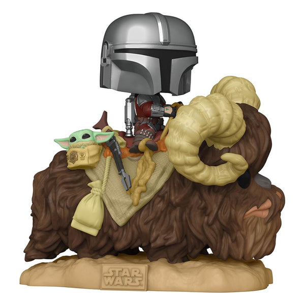 pop the mandalorian the child on bantha 416