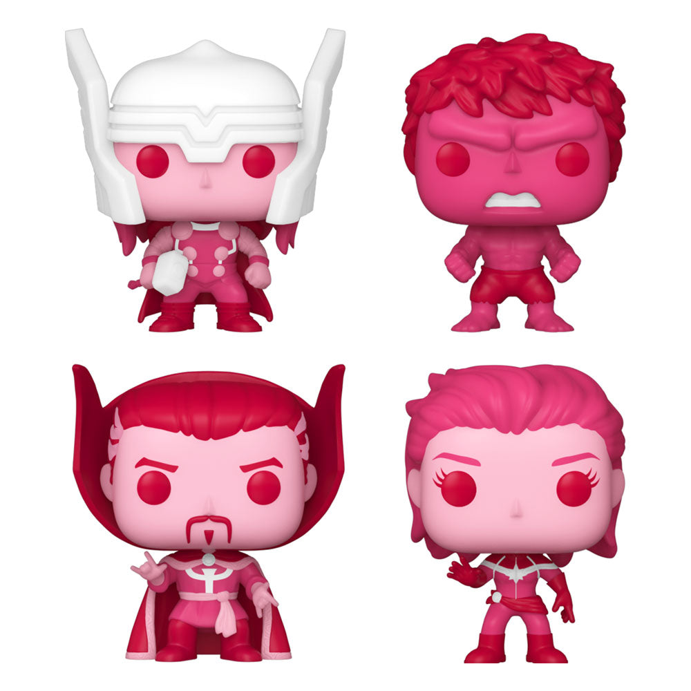 ¡Pop de bolsillo! Paquete de 4 de Marvel: Día de San Valentín