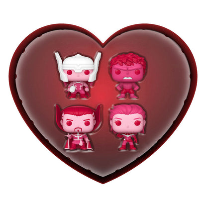 ¡Pop de bolsillo! Paquete de 4 de Marvel: Día de San Valentín