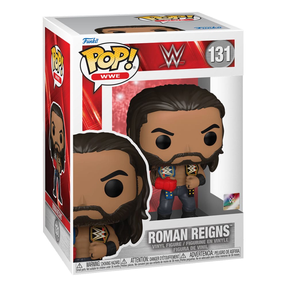 Roman Reigns com cinturões 