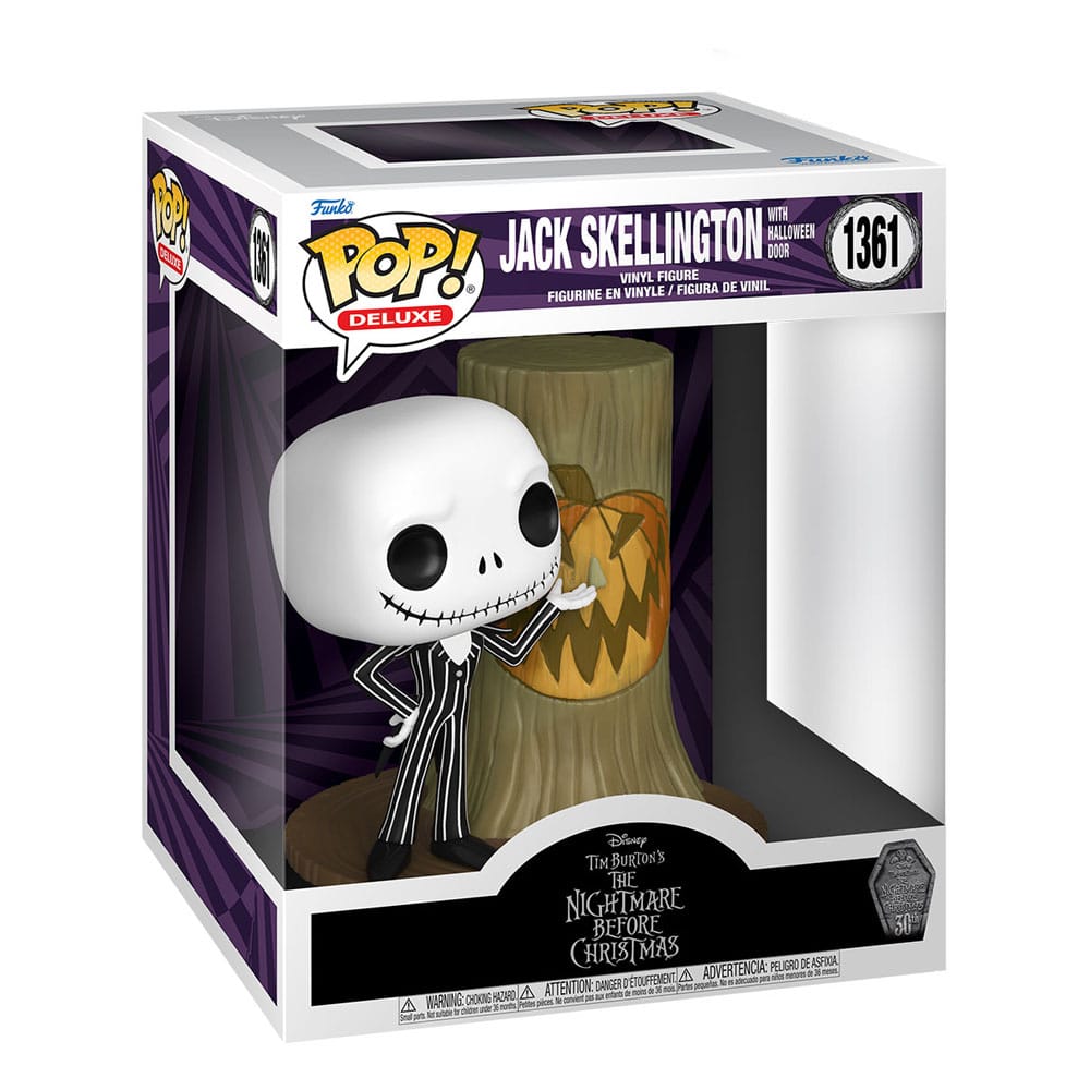 Pop! Jack Skellington deluxe con porta di Halloween